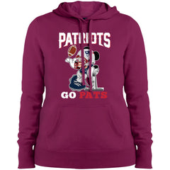 Go Pats - New England Patriots Super Bowl 2019 Mickey Mouse Football Nfl Women Hooded Sweatshirt Women Hooded Sweatshirt - parenttees