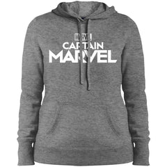 Marvel Captain Marvel Movie Logo White Women Hooded Sweatshirt Women Hooded Sweatshirt - parenttees