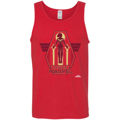Captain Marvel Red Yellow Flight Powers Men Cotton Tank Men Cotton Tank - parenttees