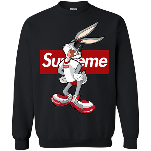 Supreme Rabbit T Shirt Crewneck Pullover Sweatshirt Black / S Crewneck Pullover Sweatshirt - parenttees