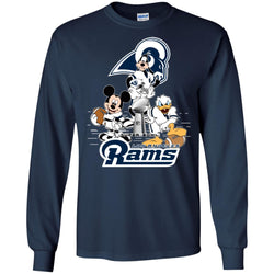 Nfl – Los Angeles Rams Donald Duck Goofy Mickey Mouse Super Bowl 2019 Football Men Long Sleeve Shirt