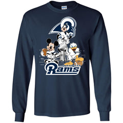 Nfl – Los Angeles Rams Donald Duck Goofy Mickey Mouse Super Bowl 2019 Football Men Long Sleeve Shirt Men Long Sleeve Shirt - parenttees