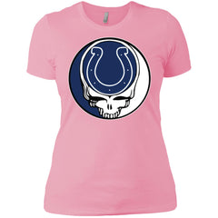 Indianapolis Colts Grateful Dead Steal Your Face Football Nfl Shirts Women Cotton T-Shirt Women Cotton T-Shirt - parenttees