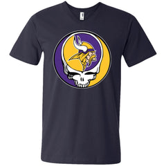 Minnesota Vikings Grateful Dead Steal Your Face Football Nfl Shirts Men V-Neck T-Shirt Men V-Neck T-Shirt - parenttees