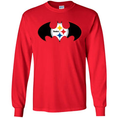 We Are The Pittsburgh Steelers Batman Nfl Mashup Men Long Sleeve Shirt Men Long Sleeve Shirt - parenttees