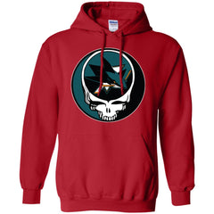 San Jose Sharks Grateful Dead Steal Your Face Hockey Nhl Shirts Pullover Hoodie Sweatshirt Pullover Hoodie Sweatshirt - parenttees