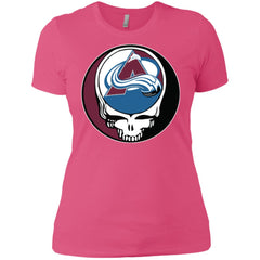 Colorado Avalanche Grateful Dead Steal Your Face Hockey Nhl Shirts Women Cotton T-Shirt Women Cotton T-Shirt - parenttees