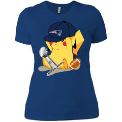 Nfl - New England Patriots Pikachu Super Bowl 2019 Football Women Cotton T-Shirt Women Cotton T-Shirt - parenttees