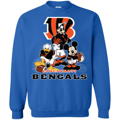 Mickey Mouse Cincinnati Bengals American Football Nfl Sports Shirt Crewneck Pullover Sweatshirt Crewneck Pullover Sweatshirt - parenttees