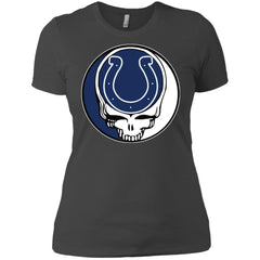 Indianapolis Colts Grateful Dead Steal Your Face Football Nfl Shirts Women Cotton T-Shirt Women Cotton T-Shirt - parenttees