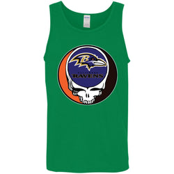 Baltimore Ravens Grateful Dead Steal Your Face Football Nfl Shirts Men Cotton Tank