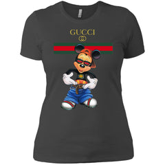 Gucci Logo Mickey Gift Trending T-shirt Women Cotton T-Shirt Women Cotton T-Shirt - parenttees