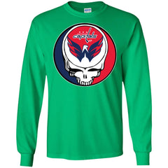 Washington Capitals Grateful Dead Steal Your Face Hockey Nhl Shirts Men Long Sleeve Shirt Men Long Sleeve Shirt - parenttees