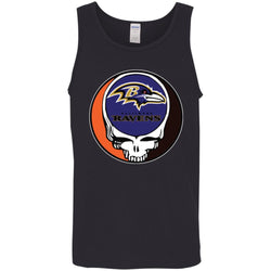 Baltimore Ravens Grateful Dead Steal Your Face Football Nfl Shirts Men Cotton Tank