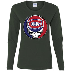 Montreal Canadiens Grateful Dead Steal Your Face Hockey Nhl Shirts Women Long Sleeve Shirt