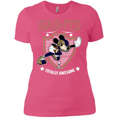 Nfl – New Orleans Saints Totally Awesome Mickey Mouse Super Bowl 2019 Football Women Cotton T-Shirt Women Cotton T-Shirt - parenttees