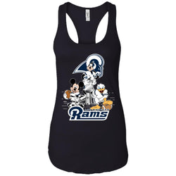 Nfl – Los Angeles Rams Donald Duck Goofy Mickey Mouse Super Bowl 2019 Football Women Tank Top