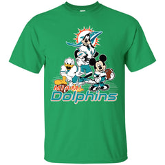 Mickey Mouse Miami Dolphins American Football Nfl Sports Shirt Men Cotton T-Shirt Men Cotton T-Shirt - parenttees