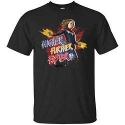 Captain Marvel Movie Vintage Colors Powers Men Cotton T-Shirt