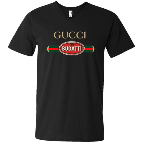 Gucci Bugatti T-shirt Men V-Neck T-Shirt Black / S Men V-Neck T-Shirt - parenttees