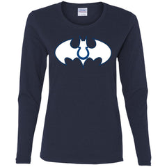 We Are The Indianapolis Colts Batman Nfl Mashup Women Long Sleeve Shirt Women Long Sleeve Shirt - parenttees