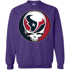 Houston Texans Grateful Dead Steal Your Face Football Nfl Shirts Crewneck Pullover Sweatshirt Crewneck Pullover Sweatshirt - parenttees