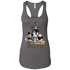 Nfl – New Orleans Saints Donald Duck Goofy Mickey Mouse Super Bowl 2019 Football Women Tank Top Women Tank Top - parenttees