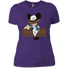 Louis Vuitton Mickey Dance Tshirt Women Cotton T-Shirt Women Cotton T-Shirt - parenttees