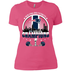 Nfl – New England Patriots 2019 Super Bowl Champions Football Women Cotton T-Shirt Women Cotton T-Shirt - parenttees