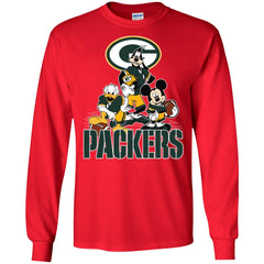 Mickey Mouse Green Bay Packer American Football Nfl Sports Shirt Men Long Sleeve Shirt Men Long Sleeve Shirt - parenttees