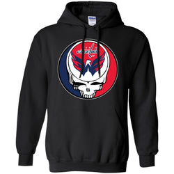 Washington Capitals Grateful Dead Steal Your Face Hockey Nhl Shirts Pullover Hoodie Sweatshirt