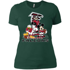 Mickey Mouse Atlanta Falcons American Football Nfl Sports Shirt Women Cotton T-Shirt Women Cotton T-Shirt - parenttees
