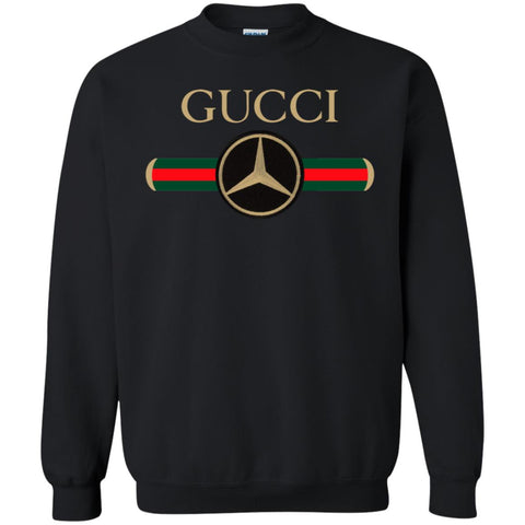 Gucci Mercedes T-shirt Crewneck Pullover Sweatshirt Black / S Crewneck Pullover Sweatshirt - parenttees