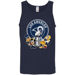 Los Angeles Rams Super Bowl 2019 Mickey Minnie Mouse Donald Daisy Duck Football Nfl Men Cotton Tank Men Cotton Tank - parenttees