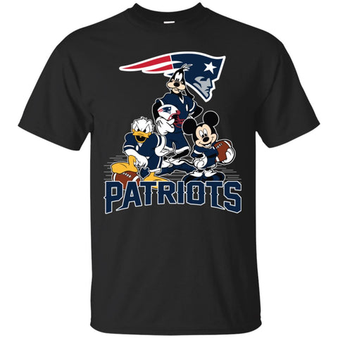 Mickey Mouse New England Patriots American Football Nfl Sports Shirt Men Cotton T-Shirt