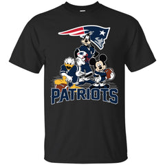 Mickey Mouse New England Patriots American Football Nfl Sports Shirt Men Cotton T-Shirt Men Cotton T-Shirt - parenttees