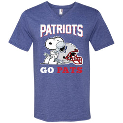 Go Pats - New England Patriots Super Bowl 2019 Snoopy Football Nfl Men V-Neck T-Shirt