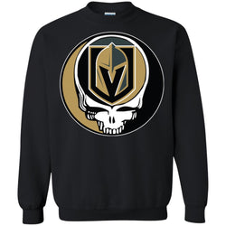 Vegas Golden Knights Grateful Dead Steal Your Face Hockey Nhl Shirts Crewneck Pullover Sweatshirt