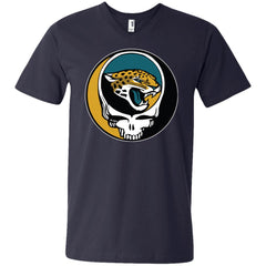 Jacksonville Jaguars Grateful Dead Steal Your Face Football Nfl Shirts Men V-Neck T-Shirt Men V-Neck T-Shirt - parenttees