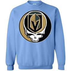 Vegas Golden Knights Grateful Dead Steal Your Face Hockey Nhl Shirts Crewneck Pullover Sweatshirt Crewneck Pullover Sweatshirt - parenttees