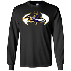 We Are The Baltimore Ravens Batman Nfl Mashup Men Long Sleeve Shirt Men Long Sleeve Shirt - parenttees