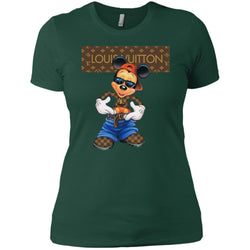 Louis Vuitton Mickey Mouse Cartoon T-shirt Women Cotton T-Shirt