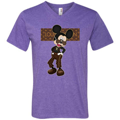 Best Louis Vuitton Mickey Fashion T-shirt Men V-Neck T-Shirt Men V-Neck T-Shirt - parenttees