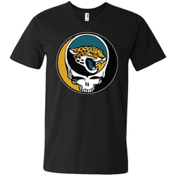 Jacksonville Jaguars Grateful Dead Steal Your Face Football Nfl Shirts Men V-Neck T-Shirt