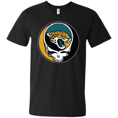 Jacksonville Jaguars Grateful Dead Steal Your Face Football Nfl Shirts Men V-Neck T-Shirt Men V-Neck T-Shirt - parenttees