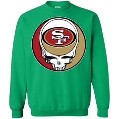 San Francisco 49ers Grateful Dead Steal Your Face Football Nfl Shirts Crewneck Pullover Sweatshirt Crewneck Pullover Sweatshirt - parenttees