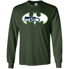 We Are The Seattle Seahawks Batman Nfl Mashup Men Long Sleeve Shirt Men Long Sleeve Shirt - parenttees