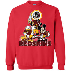 Mickey Mouse Washington Redskins American Football Nfl Sports Shirt Crewneck Pullover Sweatshirt Crewneck Pullover Sweatshirt - parenttees