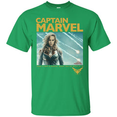 Captain Marvel Vintage Movie Poster Style Men Cotton T-Shirt Men Cotton T-Shirt - parenttees