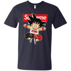 Supreme Dragon Ball Goku T-shirt Men V-Neck T-Shirt Men V-Neck T-Shirt - parenttees